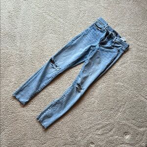 Women’s Stylish Distressed Blue Jeans